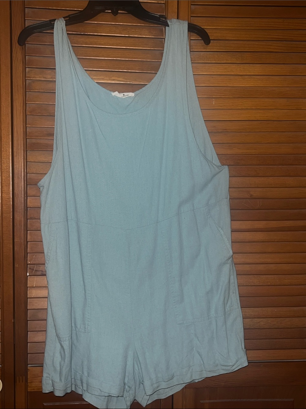 Zenana Outfitters Light Sage Sleeveless Romper